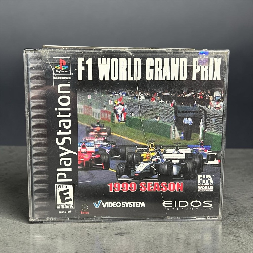 F1 World Grand Prix 1999 Season PlayStation 1 PS1 Black Label Racing Video Game